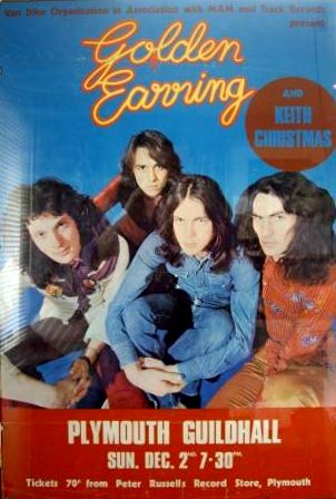 Golden Earring show poster December 02, 1973 Plymouth - Guildhall